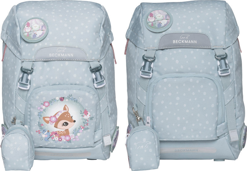 Beckmann Schulrucksack Classic 1st – Forest Deer Dusty Mint