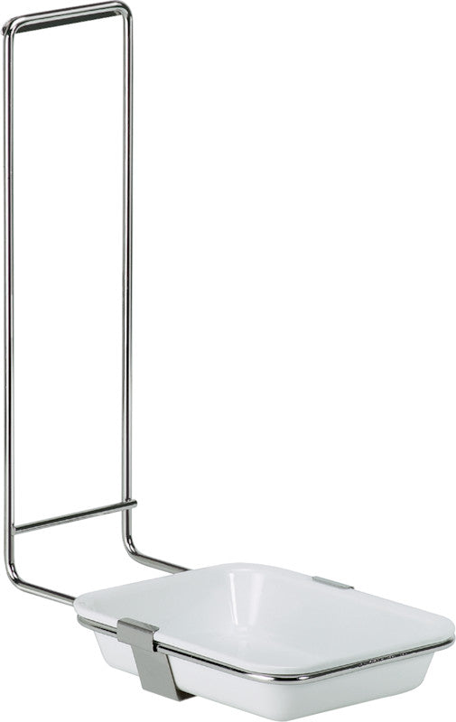 Hartmann Bode 1 plus touchless – Auffangschale, zum Überhängen, Metall, Weiss/Silber