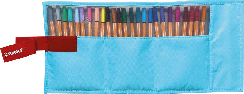 STABILO Fineliner – 25er-Set 0,4 mm – 25 Farben, sortiert
