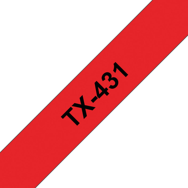 Brother Schriftband – 12 mm × 15 m, rot, schwarz