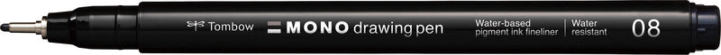 Tombow Mono Drawing Pen Fineliner – schwarz – wasserfest