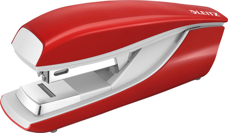 Leitz NeXXt 5505 – Hefter, 30 Blatt, für 24/6, 26/6, Flat-Clinch, Einlegetiefe 38 mm, Rot
