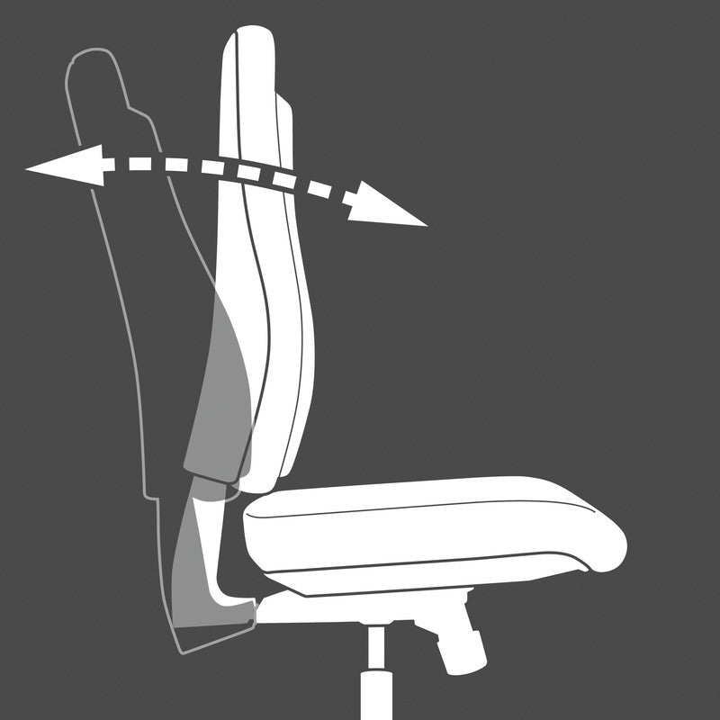 Topstar Bürostuhl Point 70 – 45 × 44 × 41–53 cm, 110 kg, grau
