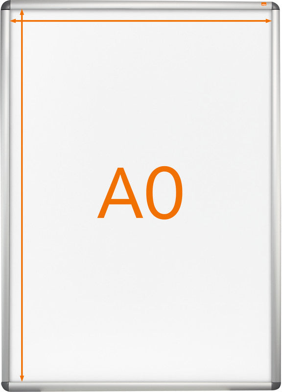 Nobo Plakatrahmen – für A0 – wetterfest – Silber – Aluminium – 900 × 1'245 × 20 mm