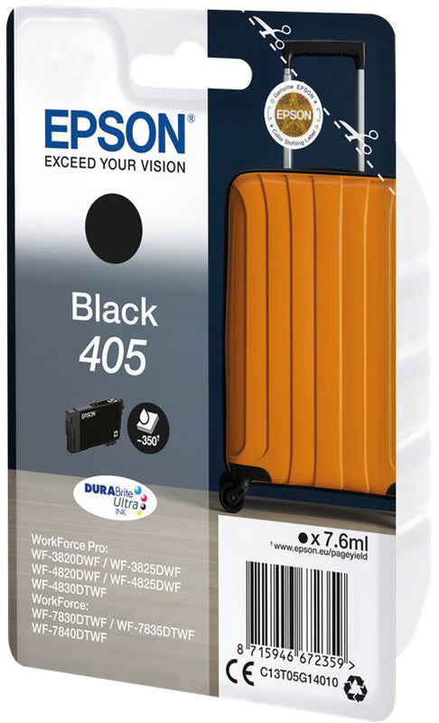 Epson Tintenpatrone 405, Schwarz, 7,6 ml