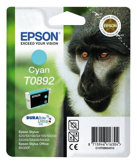 Epson Tintenpatrone T0892, Cyan – für Epson