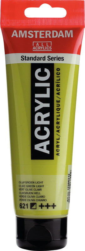 Royal Talens Amsterdam – Acrylic Standard – Acrylfarbe – Hellolivgrün, 120 ml