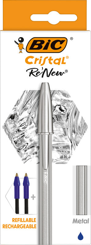BIC Kugelschreiber – Silber, Metall – 3 Stk.