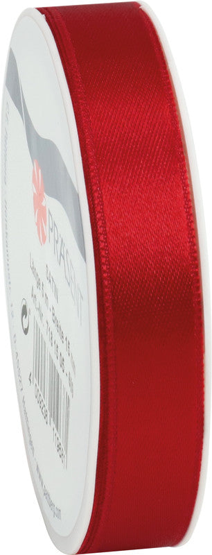 Präsent Geschenkband – Dunkelrot, Echte Webkante – 15 mm × 5 m
