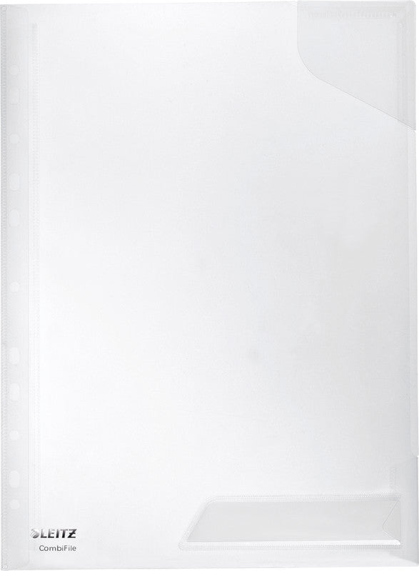 Leitz Sichtmappe A4 – transparent, Kunststoff, matt, 200 µm, 5er-Pack