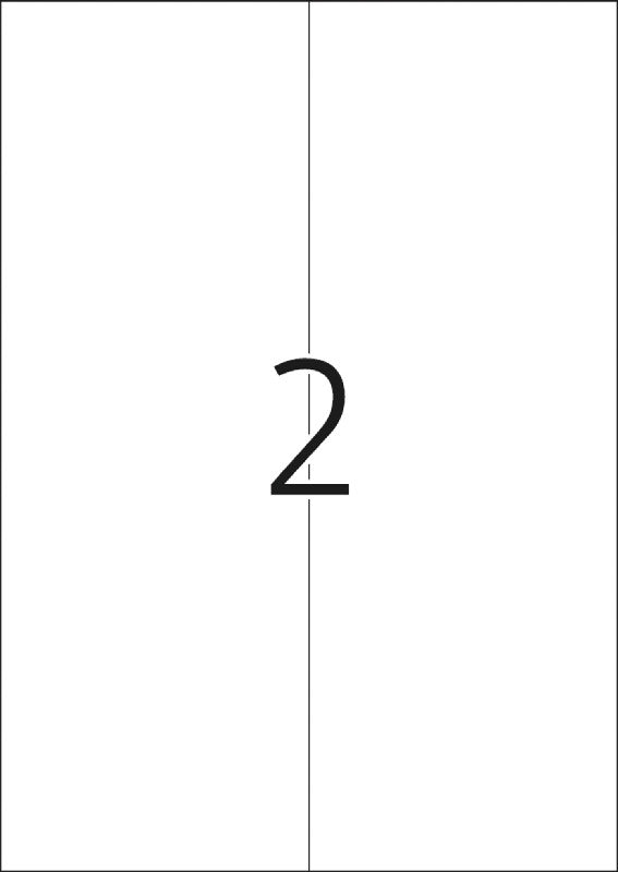 HERMA Schuletiketten – 105 × 297 mm, 200 Stk, 100 Bogen, Papier, permanent haftend