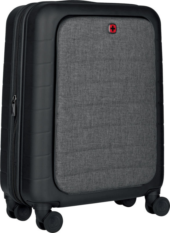 Wenger/SwissGear Wenger Notebook-Trolley – für Notebooks bis 14", Hartschale PC/ABS, 4 Doppelrollen, mit TSA, schwarz/grau