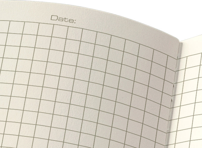 Sigel Notizheft, 135 × 210 mm, kariert, Fadenheftung, Softcover, 64 Seiten, 80 g/m² – schwarz
