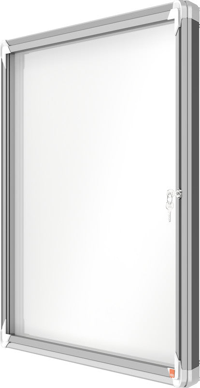Nobo Schaukasten, 8 × A4 – Aluminium, Sicherheitsglas, abschliessbar, magnethaftend, 92,4 × 66,8 × 4,3 cm