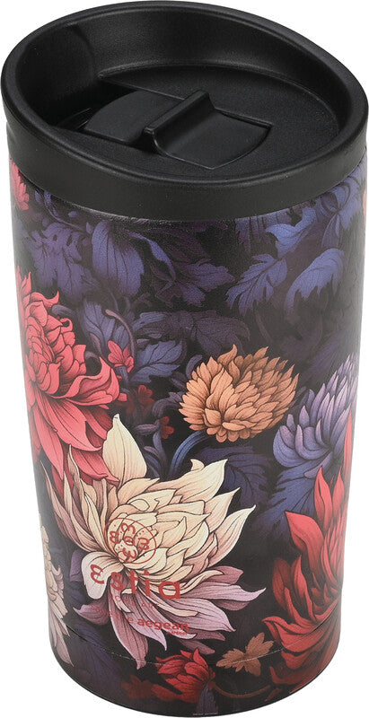 Estia Thermobecher – 3,5 dl – Edelstahl, isoliert, Schraubverschluss – Midnight Blossom