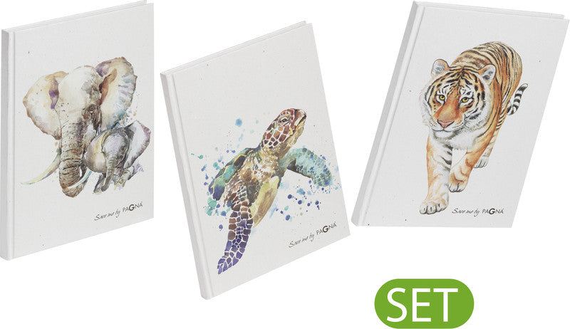 Pagna Notizbuch A5, punktkariert, Fadenheftung, Karton, 128 Seiten, 70 g/m² – weiss