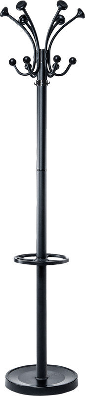 MAUL Nubis Garderobenständer – mit Schirmhalter – Stahl – schwarz – 1'775 mm