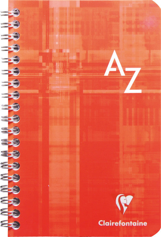 Clairefontaine Spiralheft, Register A - Z, kariert 5 mm, Spiralbindung, Karton, 50 Blatt, 90 g/m² – sortiert