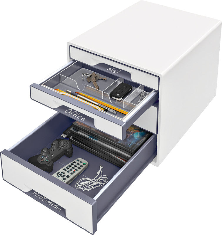 Leitz WOW Cube Aufbewahrungsbox – weiss, Kunststoff (PS)