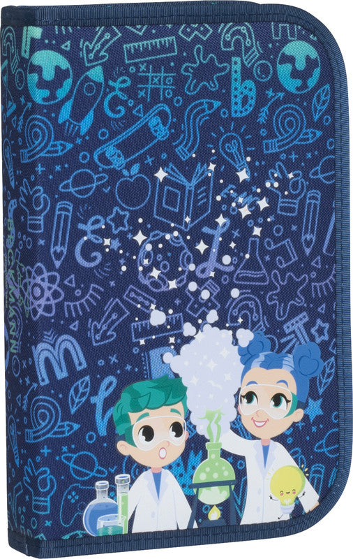 Beckmann Classic Schulrucksack – 6-teilig – Science – Recycelte Materialien – B 24,0 cm×H 37,0 cm×T 25,0 cm