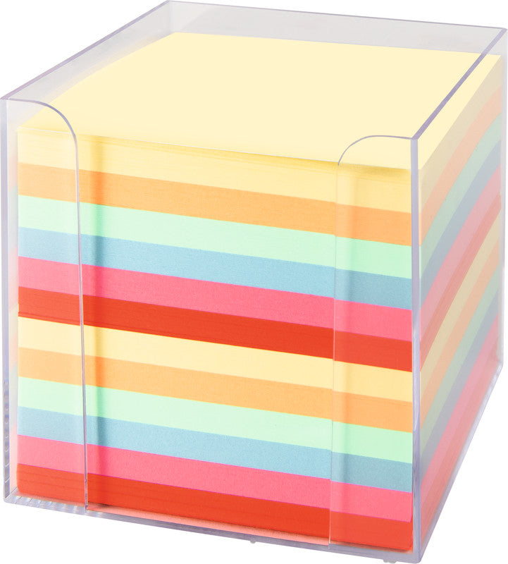 Folia Zettelbox – Kunststoff, Transparent, 95 × 95 mm