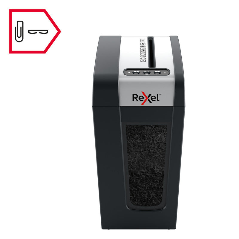 Rexel Secure MC4-SL Slimline – Aktenvernichter, DIN P-5, Mikroschnitt 2 × 15 mm, 4 Blatt, 14 l, A4