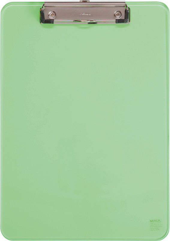 MAUL Klemmbrett A4 – Kunststoff, grün transparent