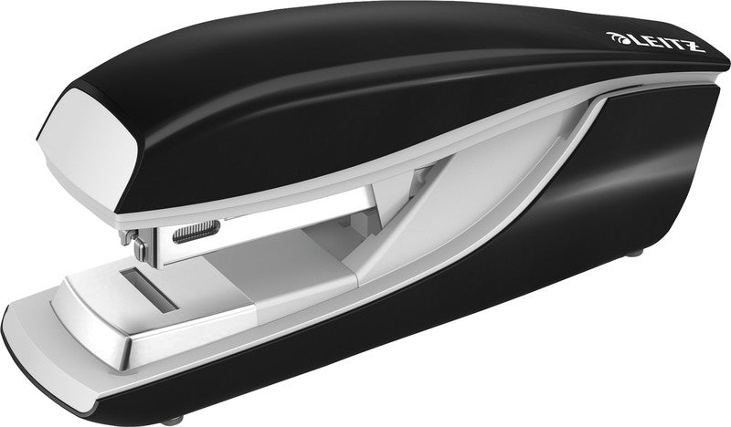 Leitz NeXXt 5505 – Hefter, 30 Blatt, für 24/6, 26/6, Flat-Clinch, Einlegetiefe 38 mm, Schwarz