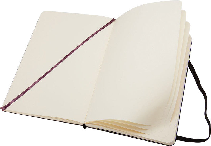 Moleskine Notizbuch – 130 × 210 mm – 240 Seiten – 70 g/m² – Hardcover, Gummiband, Einstecktasche, Schwarz, FSC