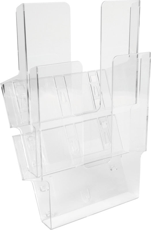 Biella Wandprospekthalter – Kunststoff, transparent, 172 × 220 mm – für A5