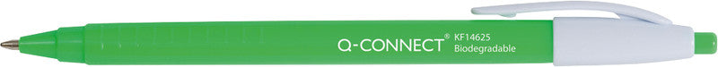 Q-CONNECT Kugelschreiber – Grün, Kunststoff – 12 Stk.