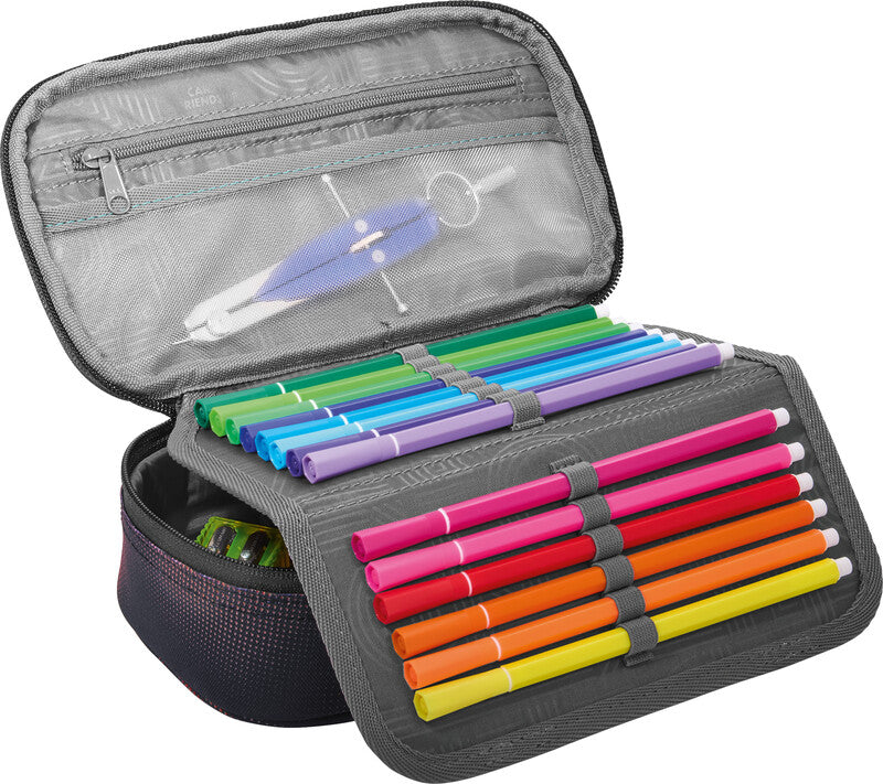 Coocazoo Schlamperetui, gefüllt – Rainbow Illusion – Kunststoff – 23,0 × 7,0 × 12,0 cm