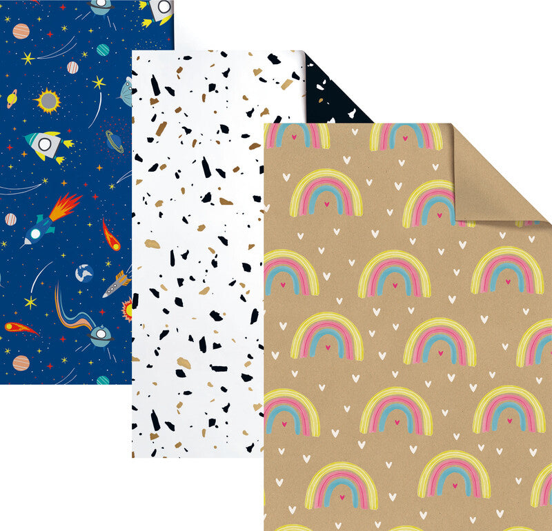Stewo Geschenkpapier – Lauro – 80 g/m2, gestrichenes Papier – 700 × 1000 mm