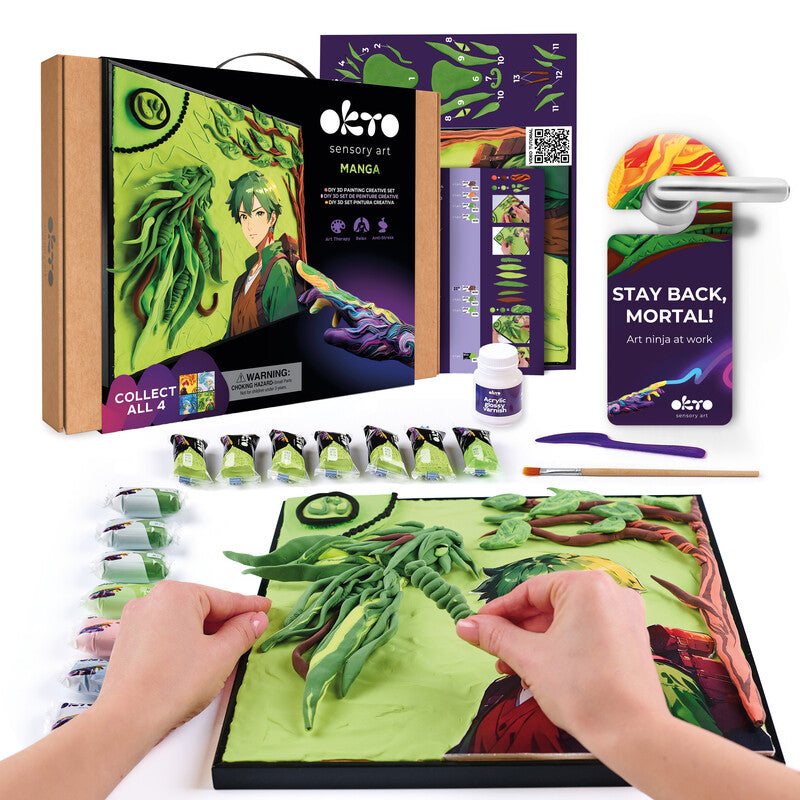 Okto sensory art Modelliermasse-Set 3D Painting Manga – ab 10 Jahren – 290 × 290 mm