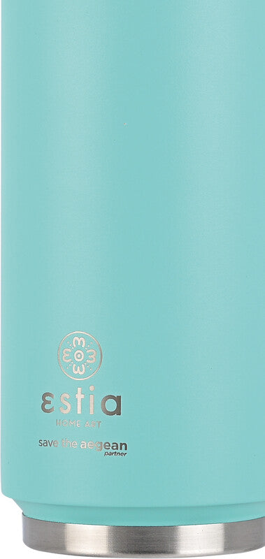 Estia Trinkflasche – 5 dl – Edelstahl, isoliert, Schraubverschluss – Bermuda Green