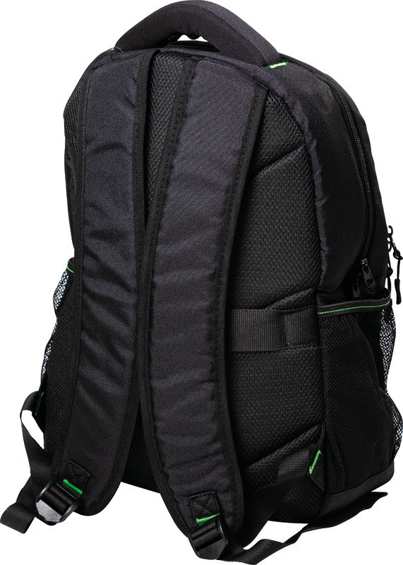 Q-Connect Notebook-Rucksack – für Notebooks bis 15,6", Aufsteckfunktion, recyceltes PET (rPET), schwarz