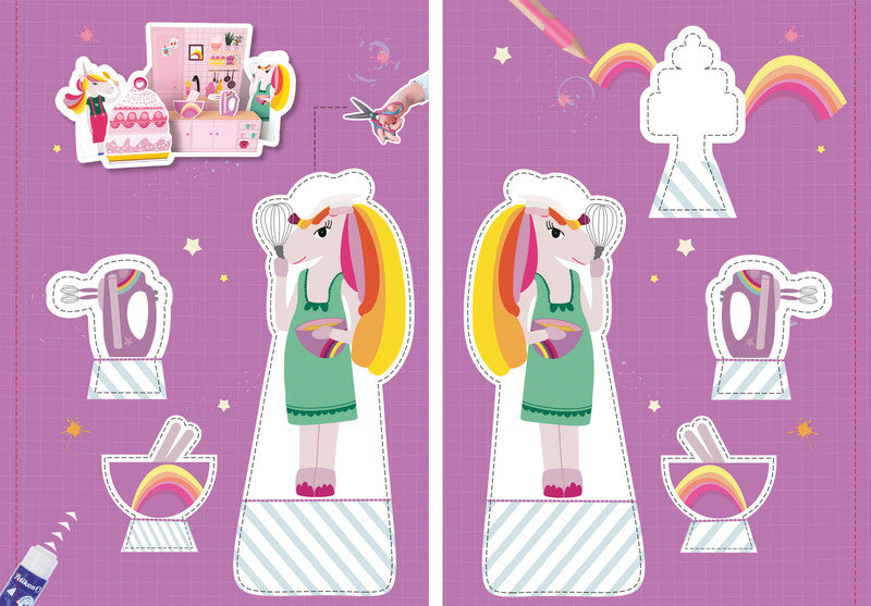 Pelikan Bastelbuch – Einhorn, Softcover, 32 Seiten, Deutsch