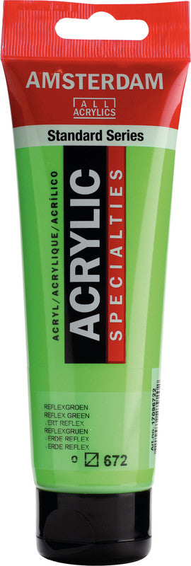Royal Talens Amsterdam – Acrylic Standard – Acrylfarbe – Reflexgrün, 120 ml
