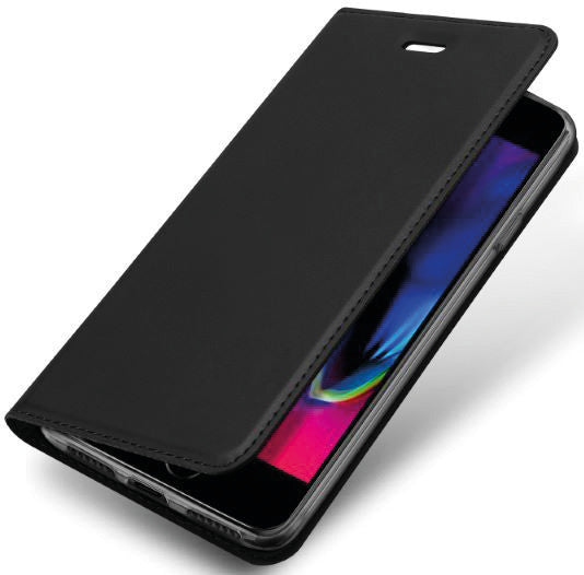 Dux Ducis Booklet-Hülle Skin Pro – für Apple iPhone SE (2020) – schwarz – Kunstleder – mit Kartenfach