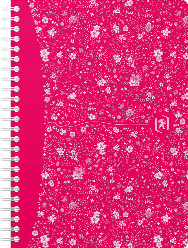 Oxford Collegeblock A5, liniert, Spiralbindung, 60 Blatt, perforiert, 90 g/m² – sortiert