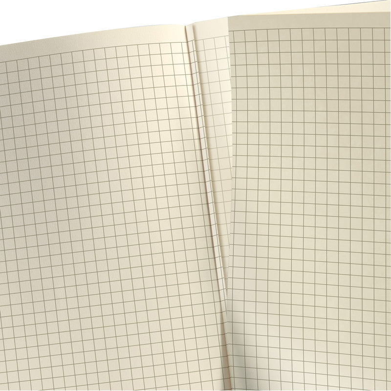 Sigel Notizbuch, 148 × 213 mm, kariert, Fadenheftung, 194 Seiten – schwarz