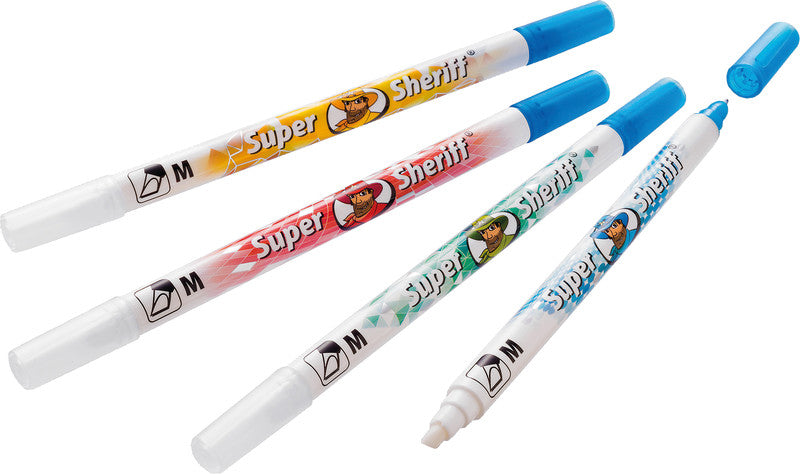 Pelikan Super Pirat Tintenlöscher – Keilspitze, Blau, Für Linkshänder Geeignet, Display, 50 Stk.