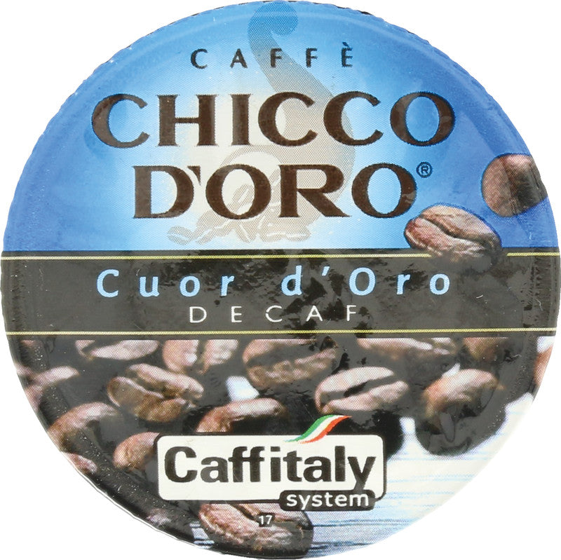 Chicco d'Oro Cuor d'Oro Decaf Kaffeekapseln – für Caffitaly – Intensität 4/7 – 40 Kapseln