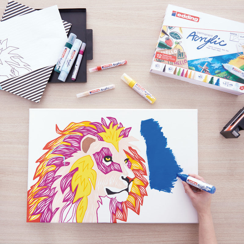 Edding Acrylmarker – Enzianblau