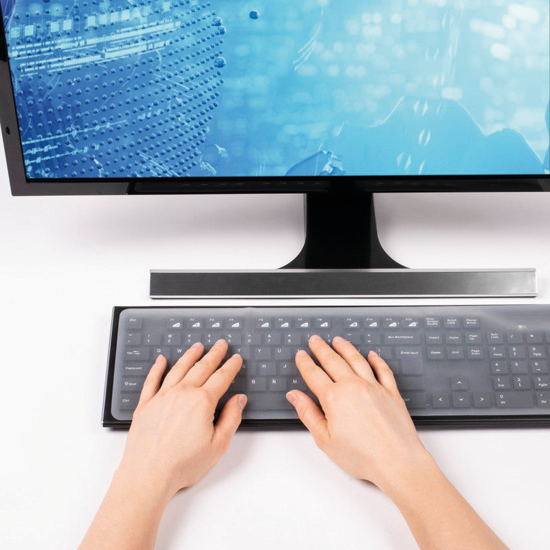 Hama Tastatur, Tastaturabdeckung, Weiss