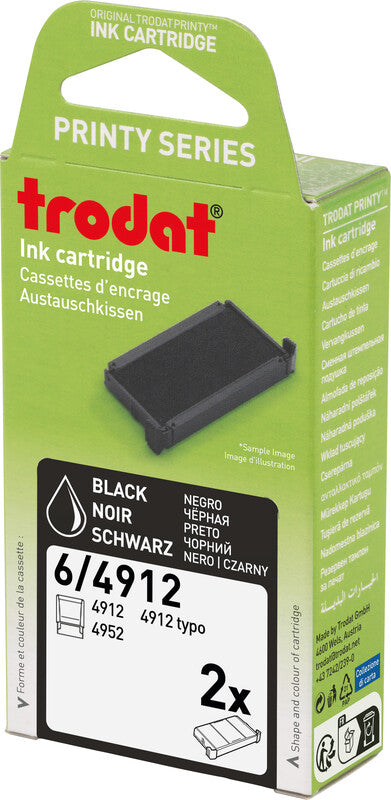 Trodat Ersatzkissen – Schwarz, Kunststoff, für Modell 4912