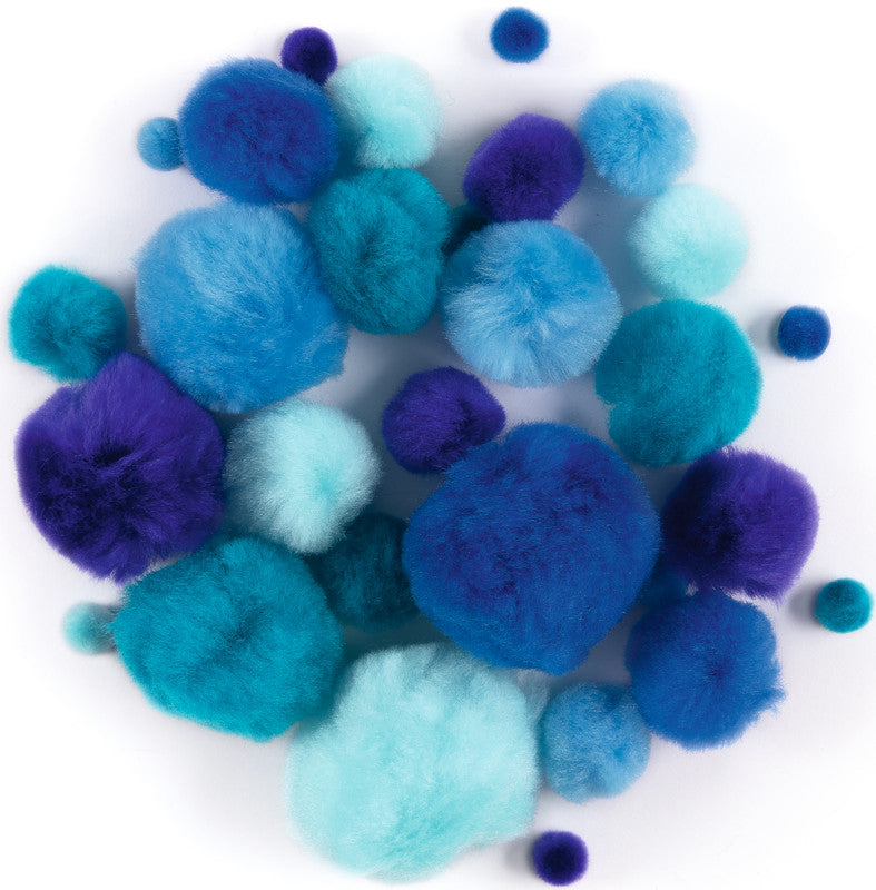 Folia Pompons – sortiert – 30 Stück
