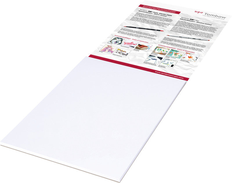 Tombow Bristolpapier zum Zeichnen, Papier, 20 × 29,7 cm, Hellweiss