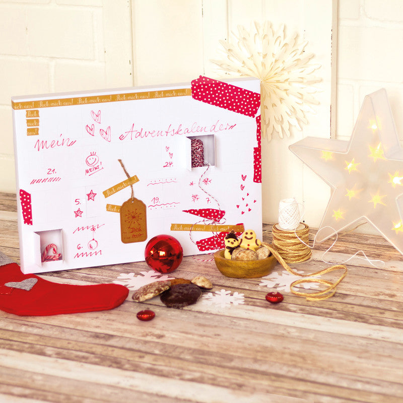 Roth Adventskalender – weiss – 500×350×40 mm