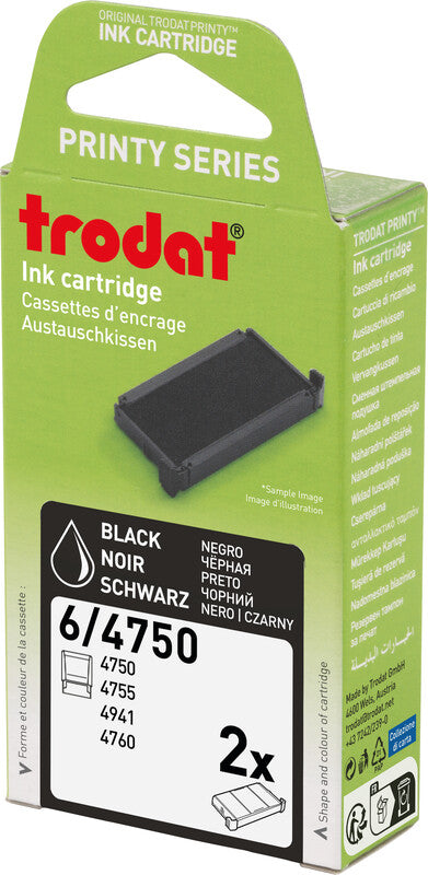 Trodat Ersatzkissen – für Modelle 4750, 4750/L, 4755, 4941 (4760), Kunststoff, Schwarz